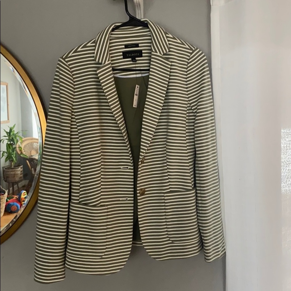 Talbots striped blazer